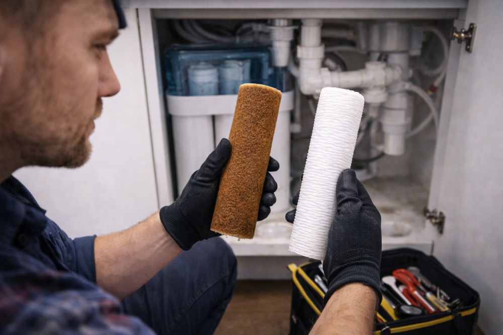 Su arıtma filtresi ne zaman değiştirilmeli eski ve yeni filtre karşılaştırması